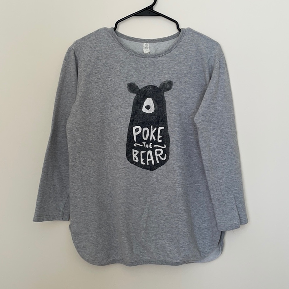 Gray Poke the Bear Graphic Shirt